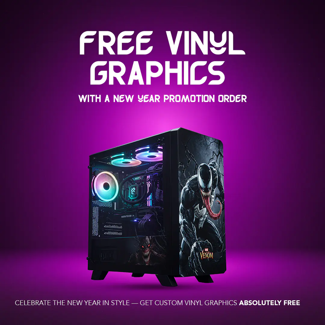 Enhanced PC Case Vinyl Graphics Promo Template