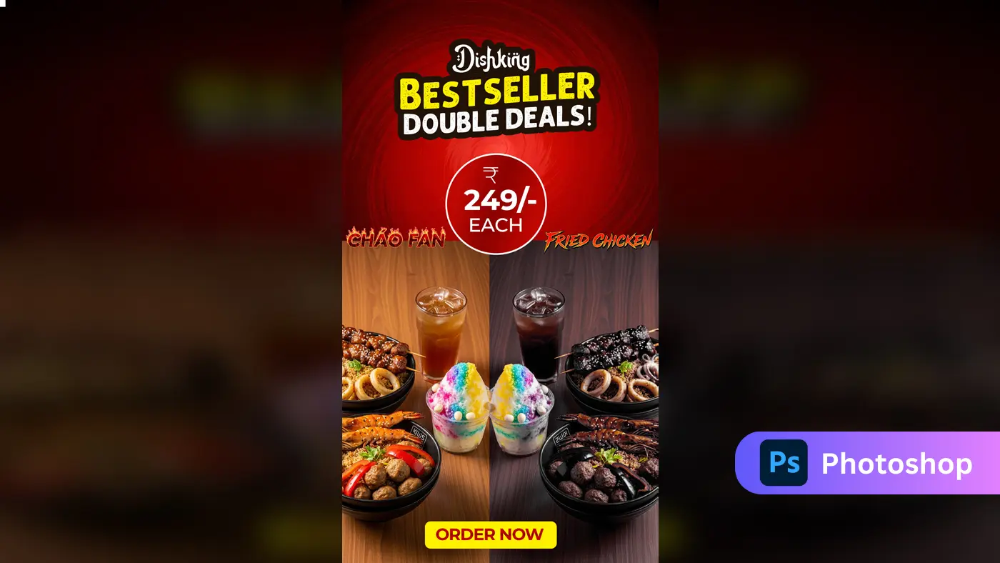Dishking Restaurant Food Promotion Template