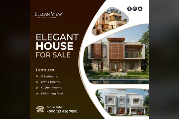 Elegant House Sale Social Media Template