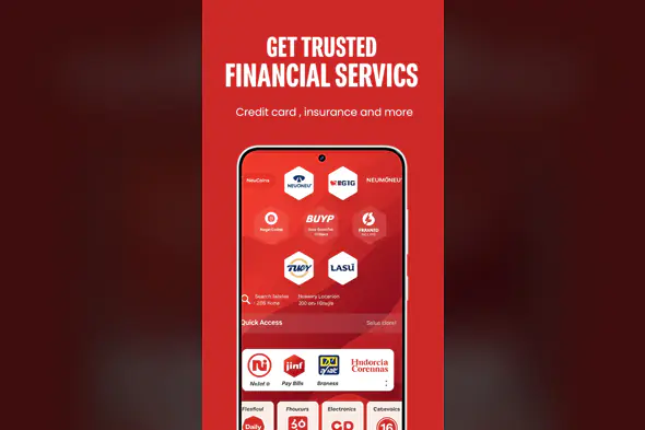 Financial Services App UI Promo Template