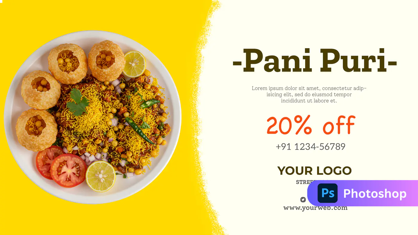 Pani Puri Promo Banner Template