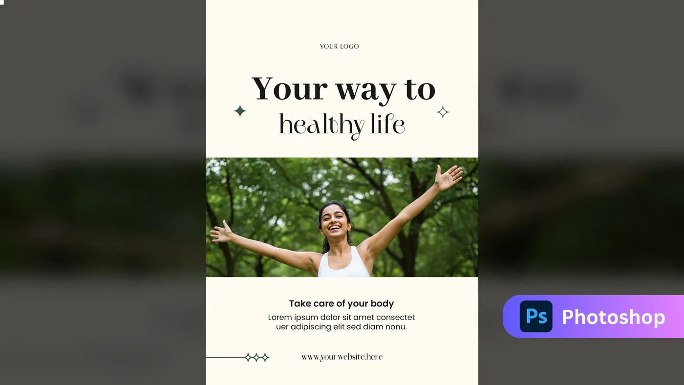 Wellness Lifestyle Promotional Template