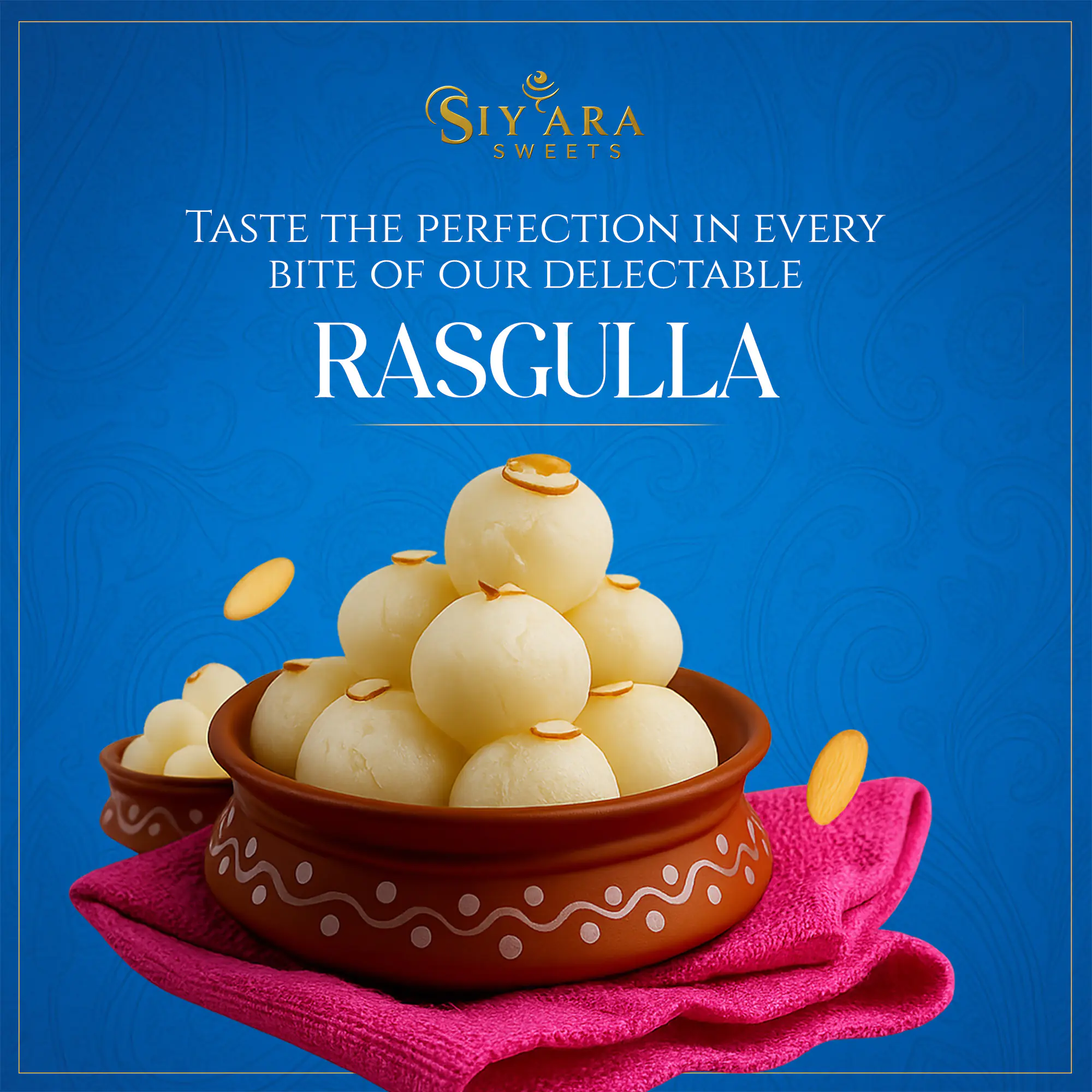 Rasgulla Dessert Advertisement Template