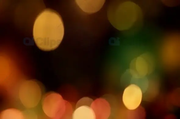 Warm Golden and Red Bokeh Light Effect