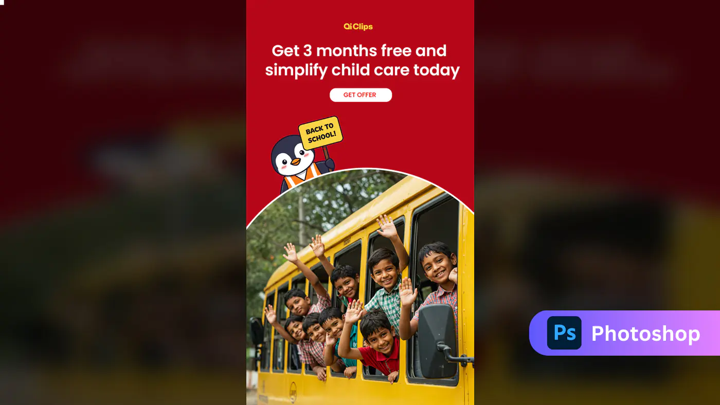 Back-to-School Child Care Promo Template
