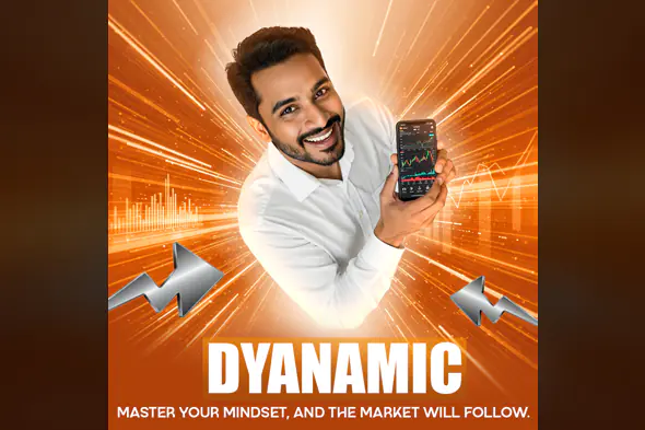 Dynamic Trader Mindset Banner PSD Template