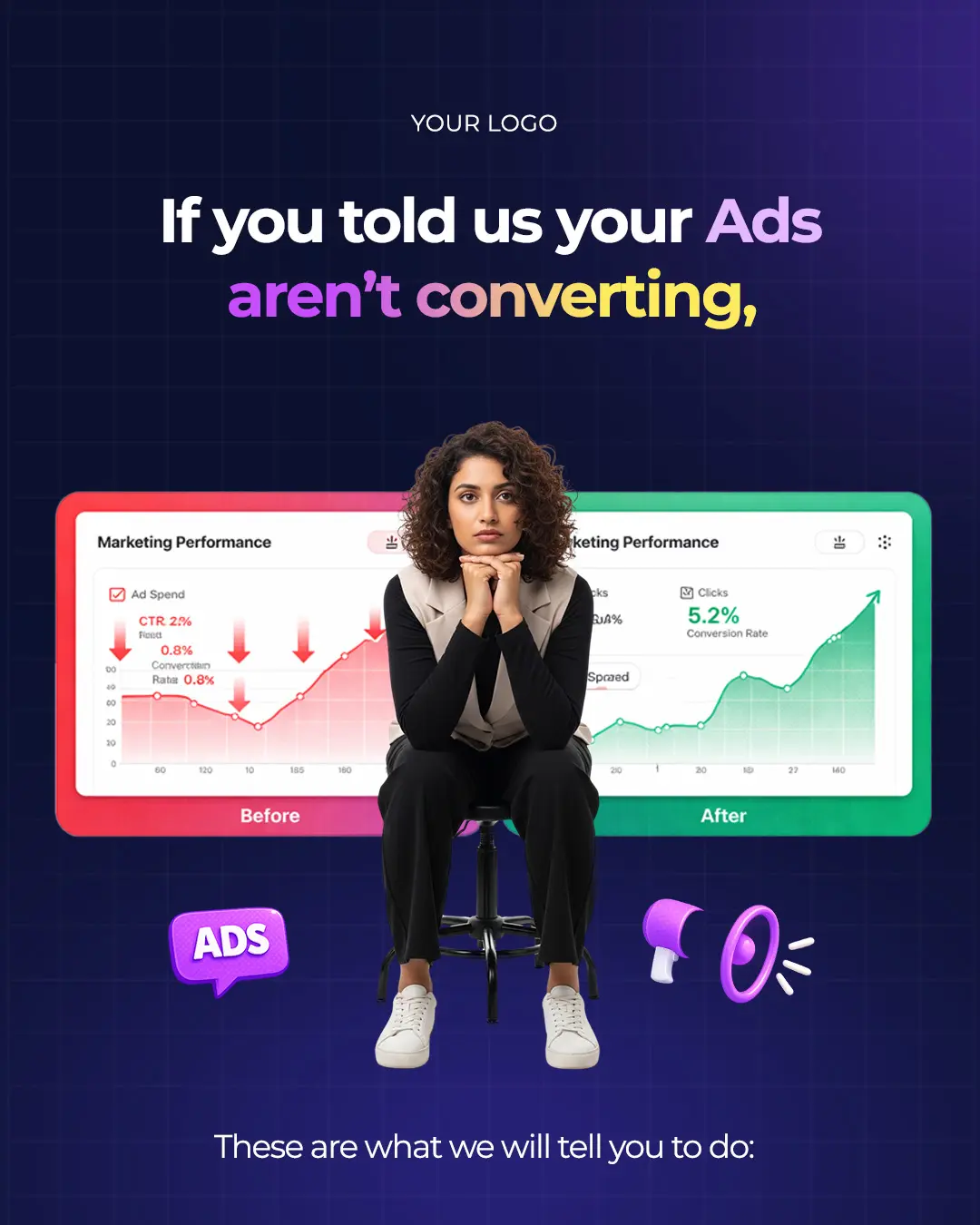 Digital Marketing Results Showcase Template