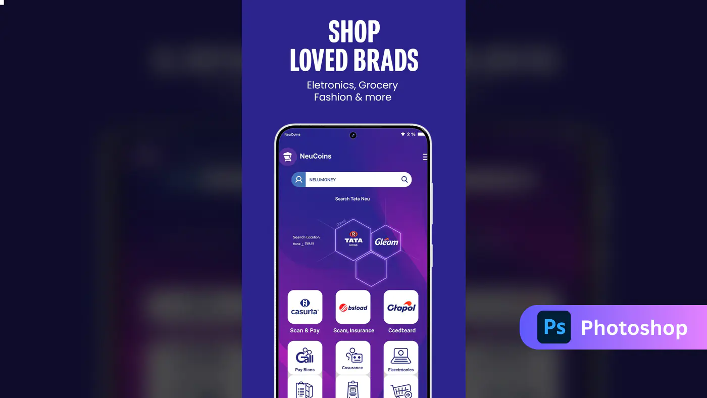 E-Commerce App UI Promo Template