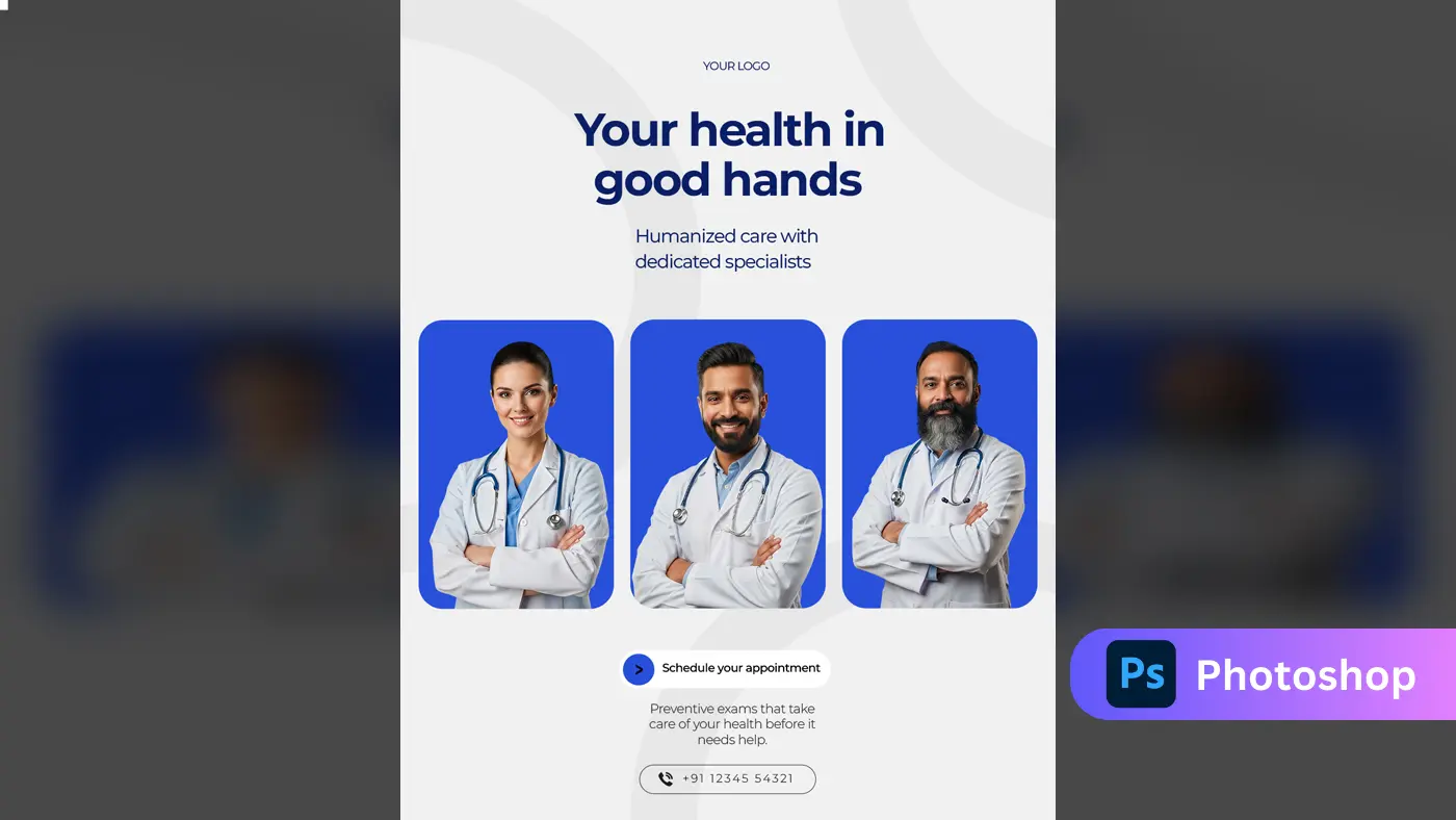 Professional Medical Team Social Media Post