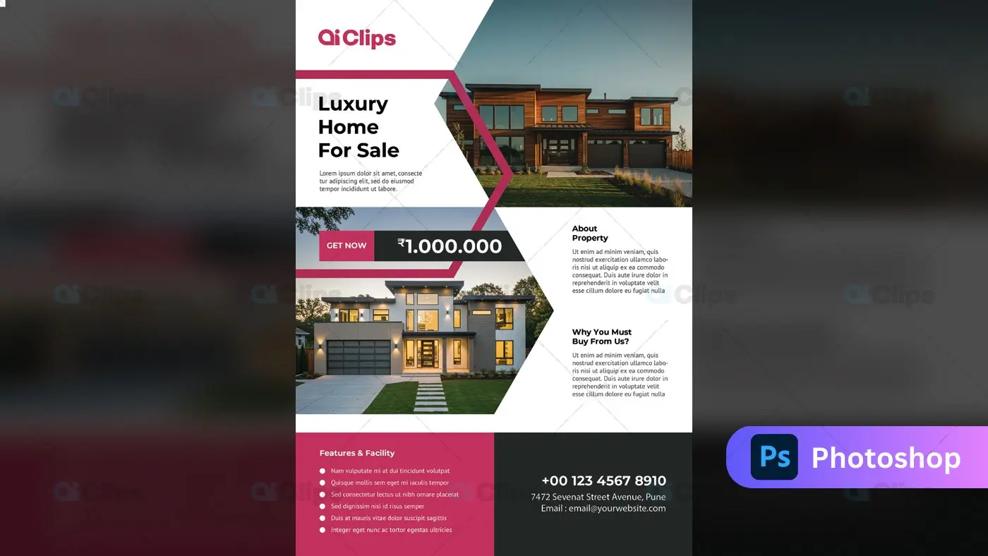 Modern Luxury Real Estate Social Media Template