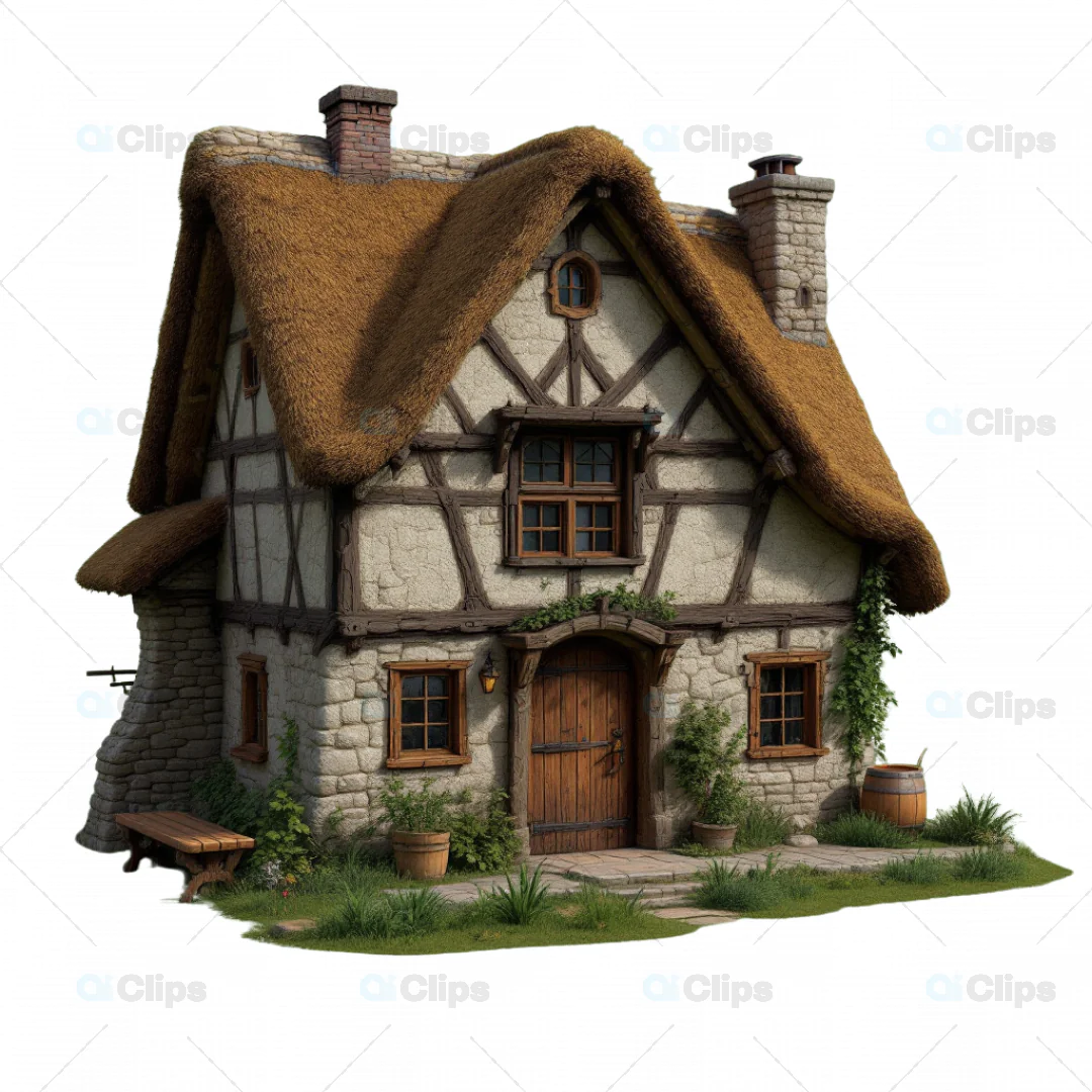 Enchanted Medieval Cottage - 3D Model