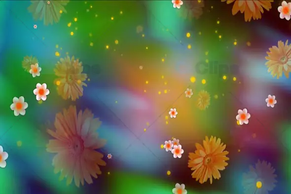 Dreamy Floral Background with Soft Glowing Petals