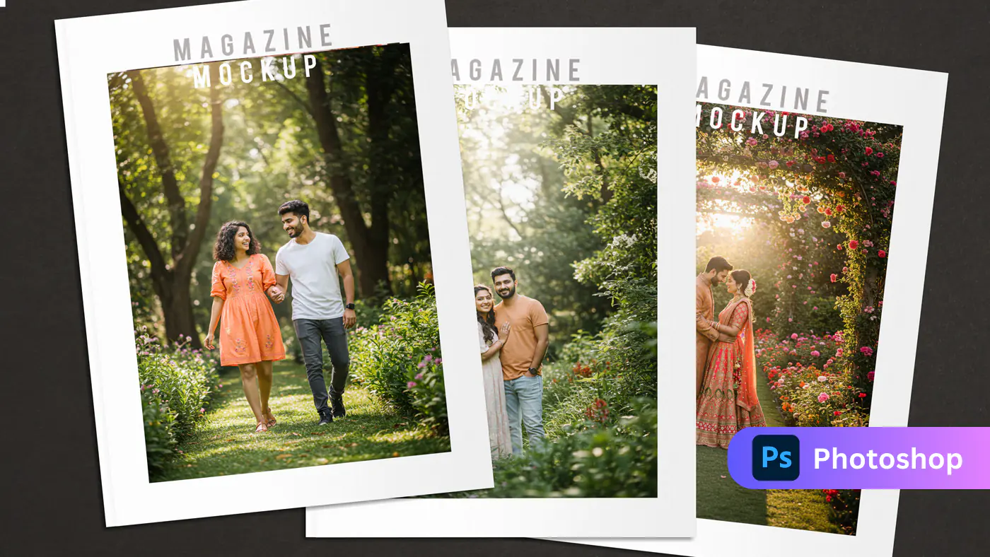 Garden Romance Magazine Mockup