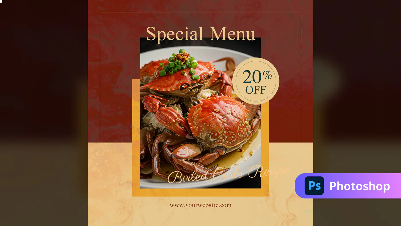 Seafood Restaurant Special Menu Template