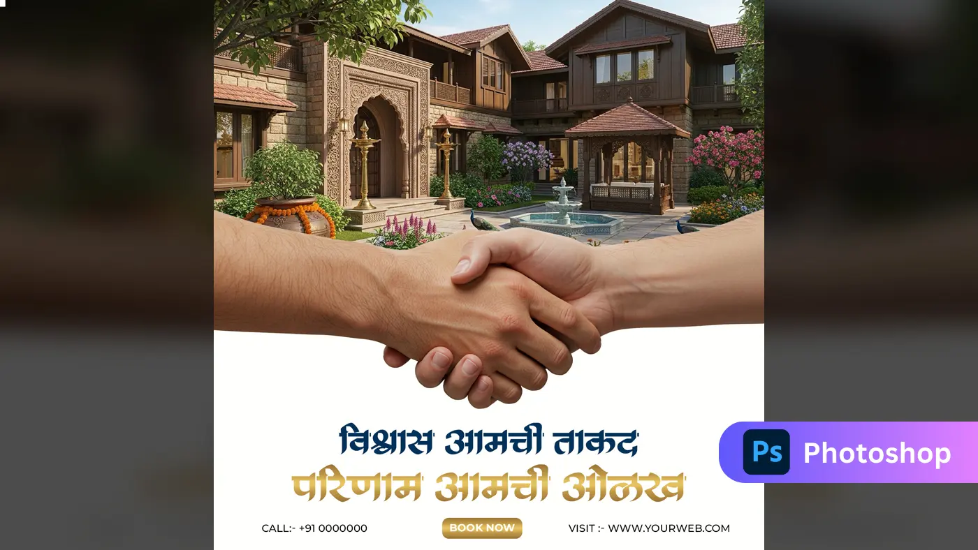 Marathi Luxury Villa Real Estate Deal Template