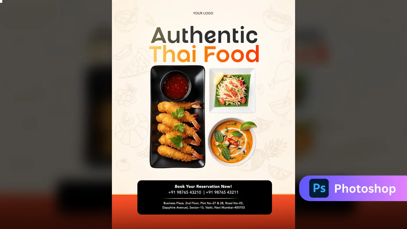 Delicious Thai Food Promotion Template