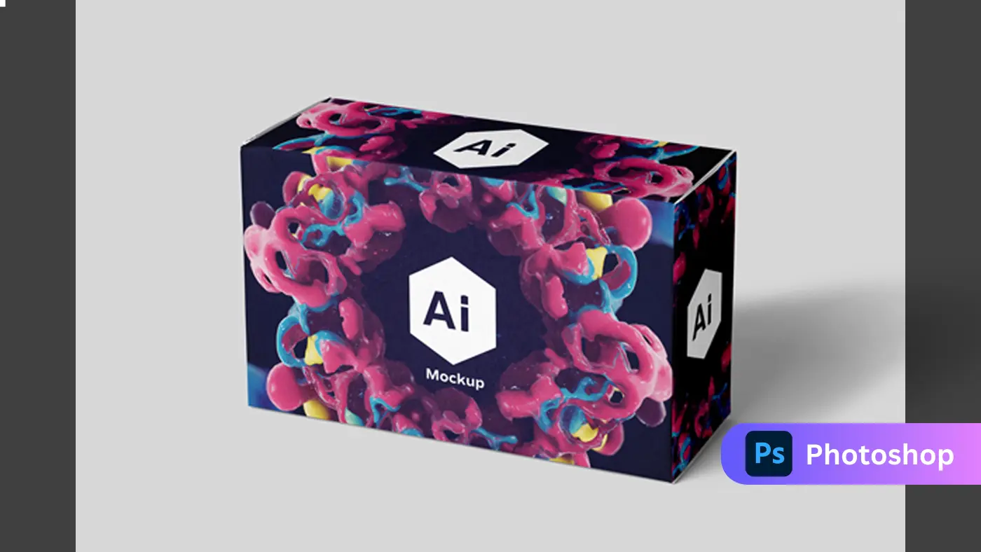 Dark Abstract Packaging Mockup