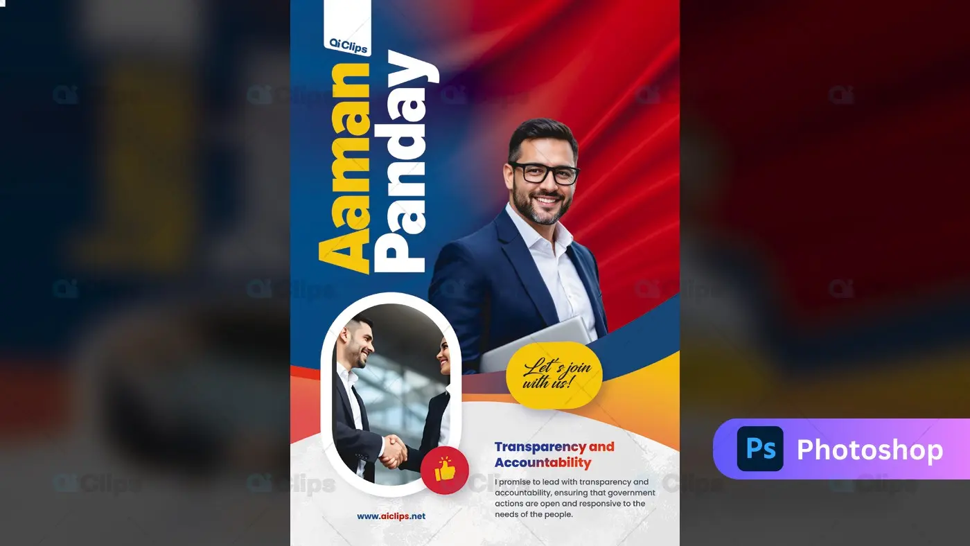 Professional Political Campaign Social Media Template