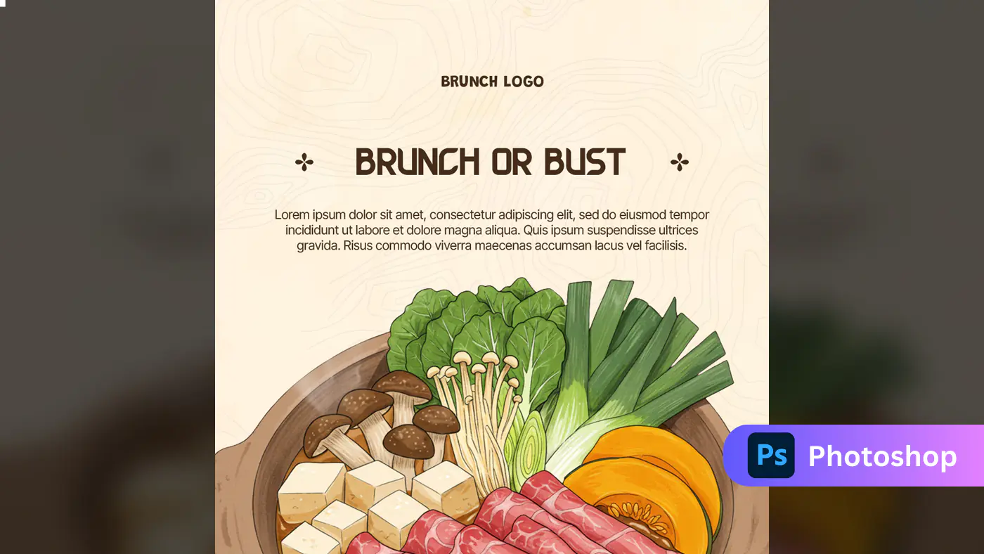 Brunch Restaurant Social Media Template