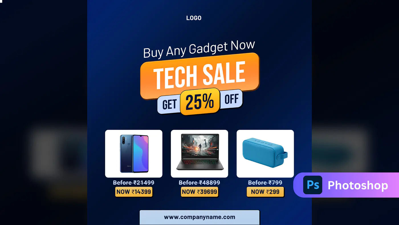 Tech Gadget Sale Promotion Template
