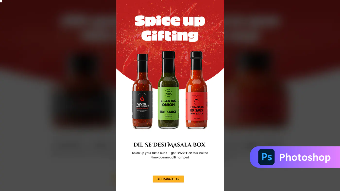 Spicy Gift Set Promotional Banner