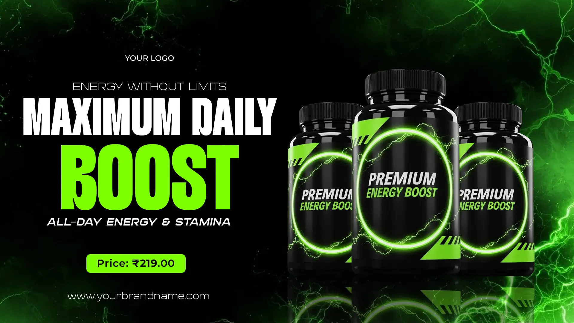 High-Performance Energy Booster Ad Template