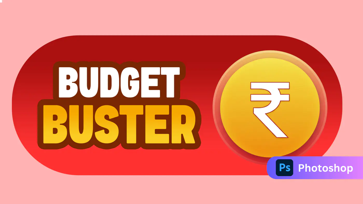 Rupee Badge Label for Indian Discount Promotions Template