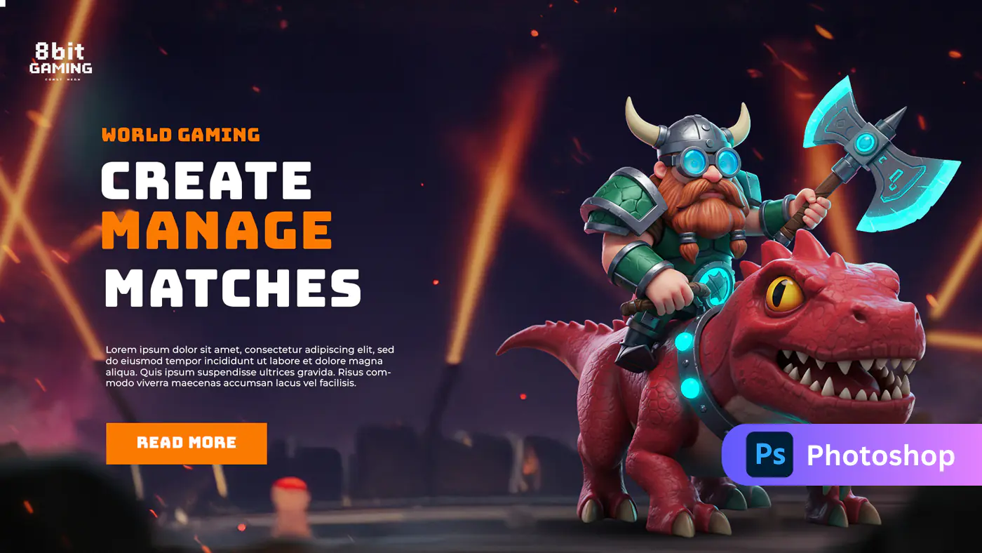 8-Bit Gaming World Promo Template