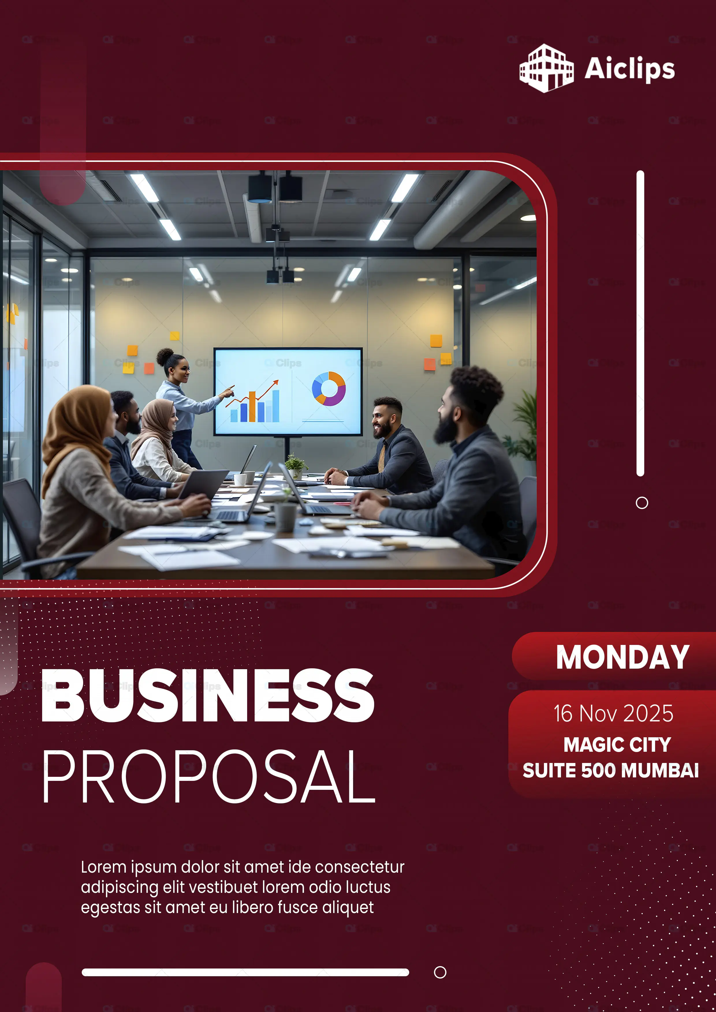 Business Proposal Meeting Flyer PSD Template