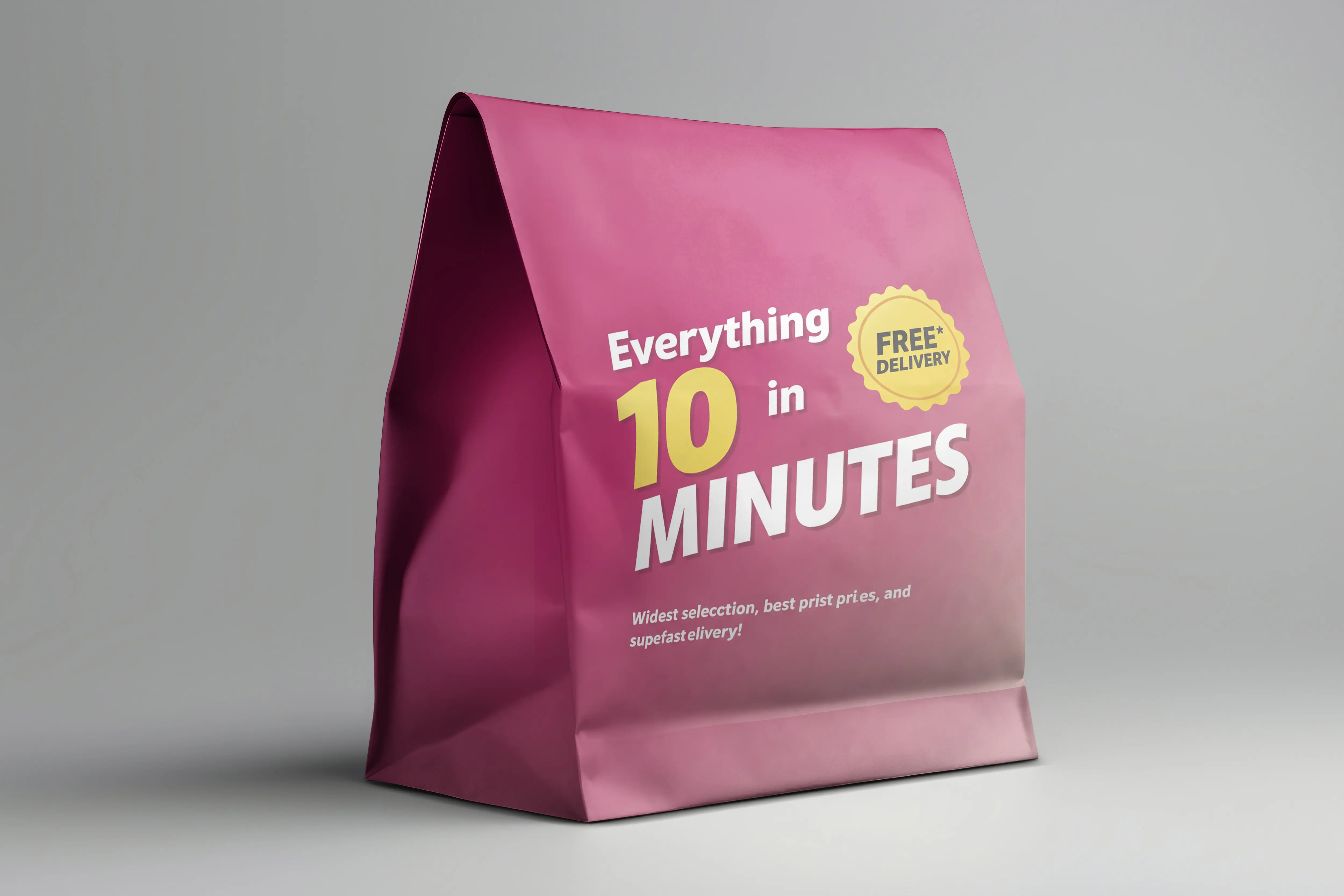 Delivery Bag Mockup