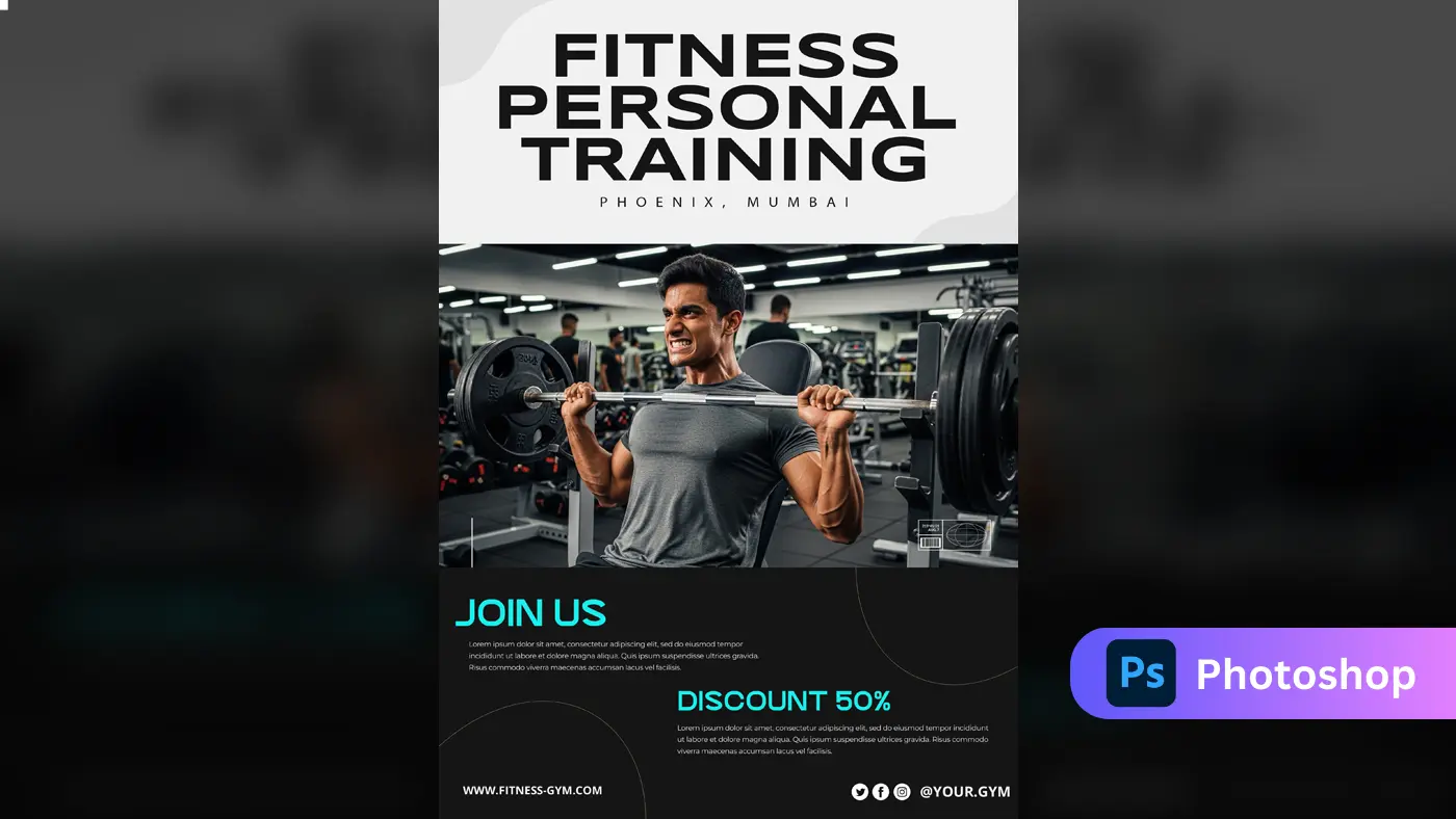 Mumbai Fitness Personal Training Promotional Template