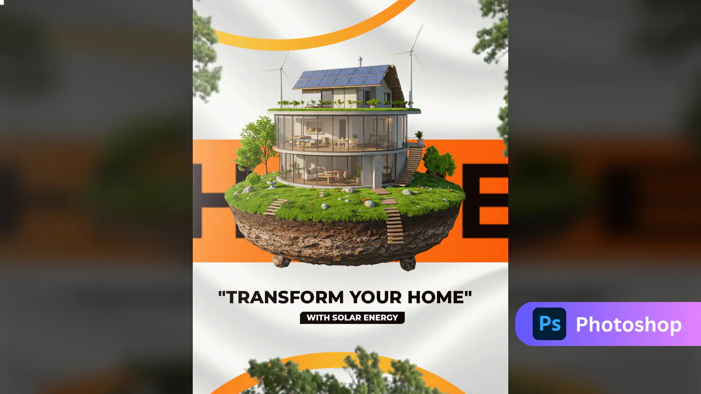 Solar Home Transformation PSD Template