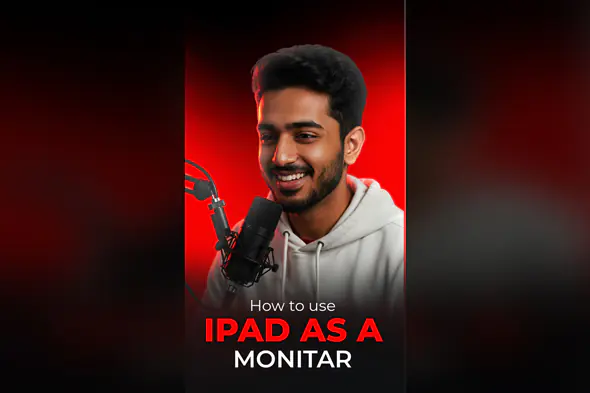 How to Use iPad as a Monitor – Tech Tutorial Thumbnail Featuring Indian Host