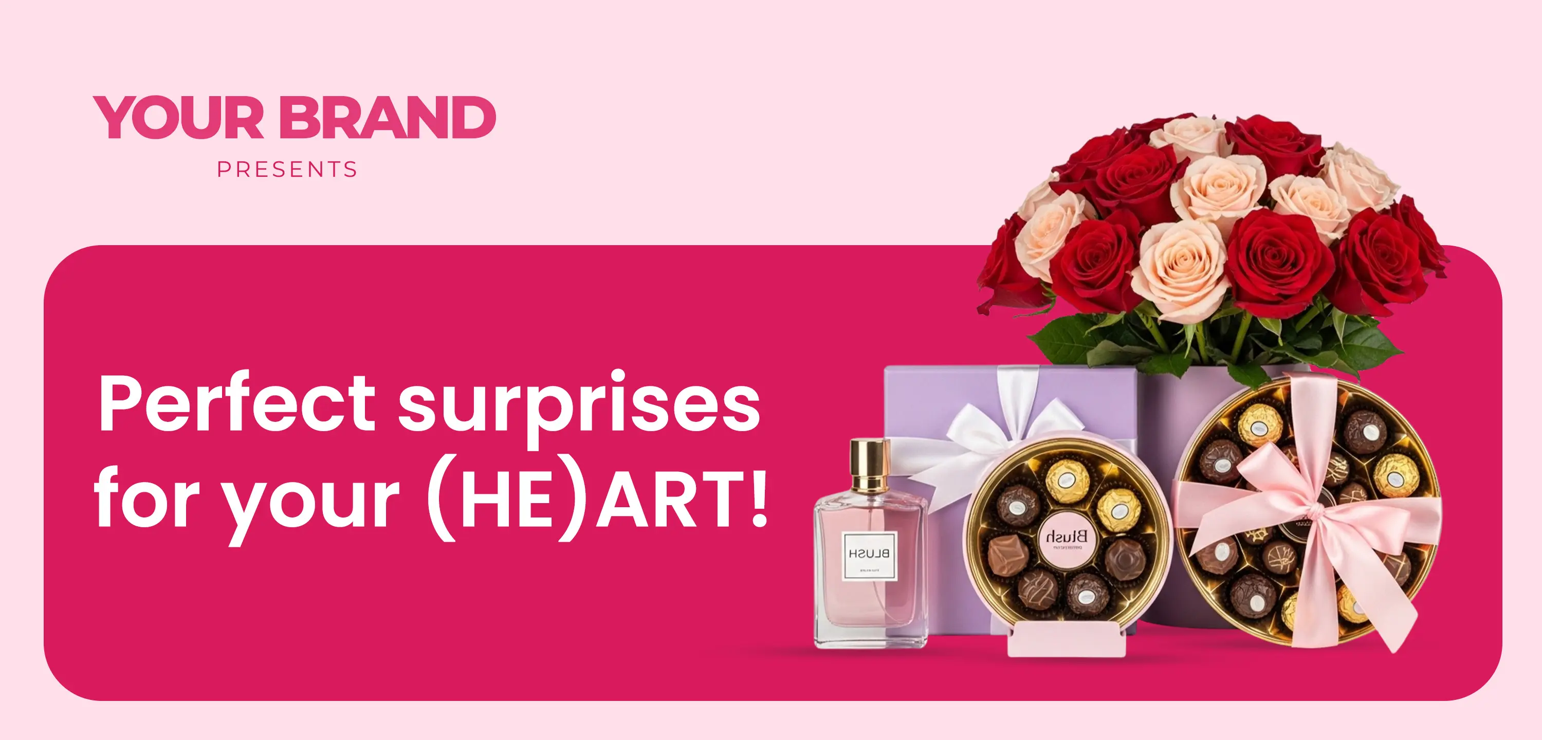 Romantic Gift Delivery Banner Template