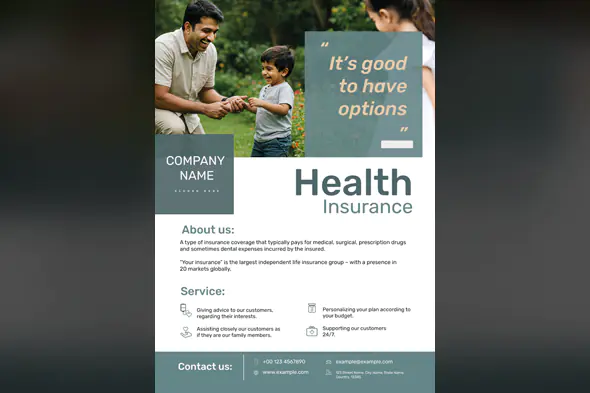 Health Insurance Company Promotional Template