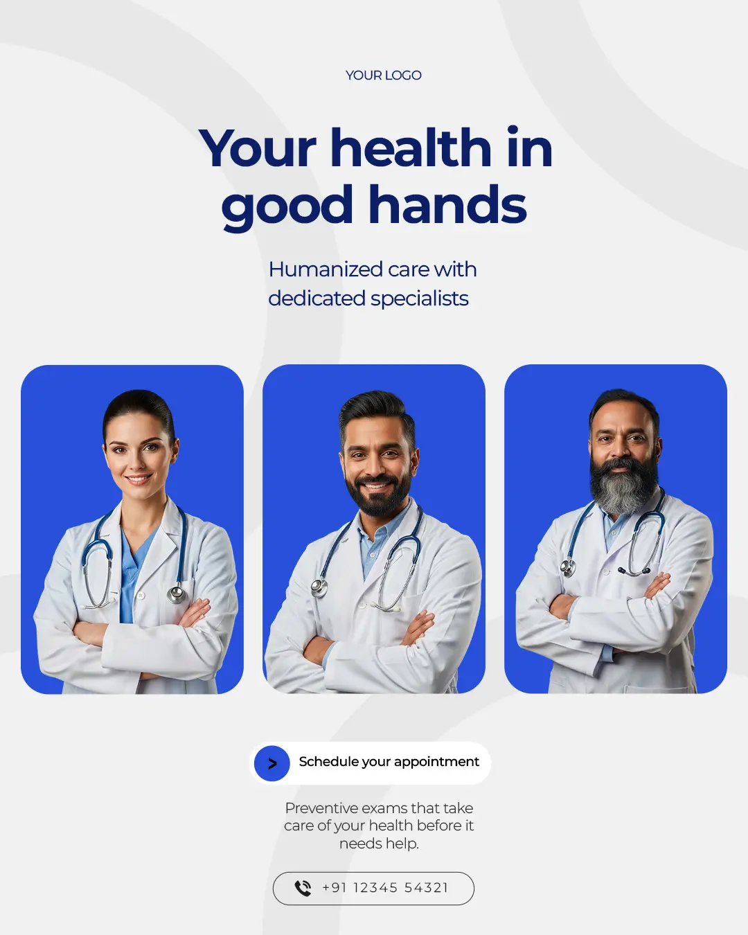 Professional Medical Team Social Media Post