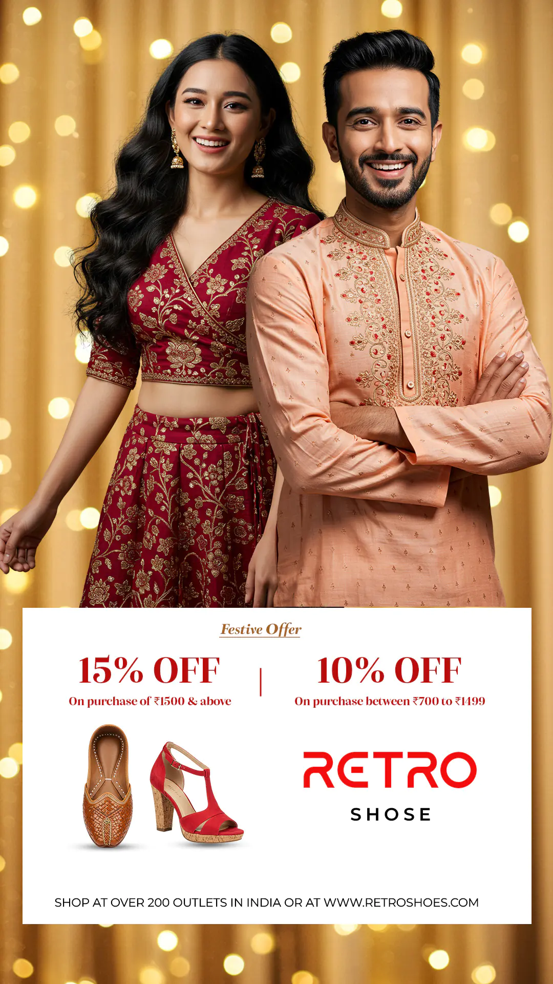 Festive Footwear Promotion Template