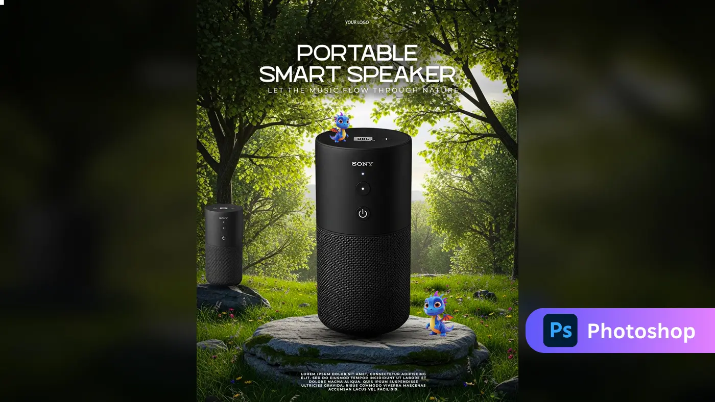Outdoor Audio Product Advertisement Template