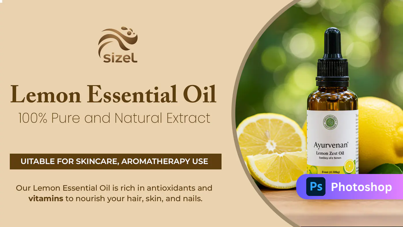 Lemon Essential Oil Product Banner