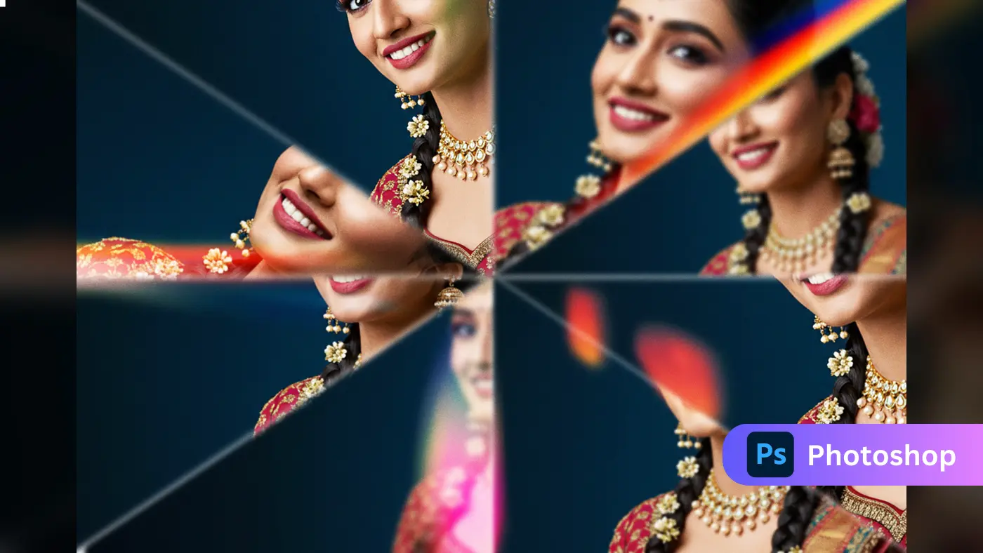 Kaleidoscope Mirror Effect  Mockup