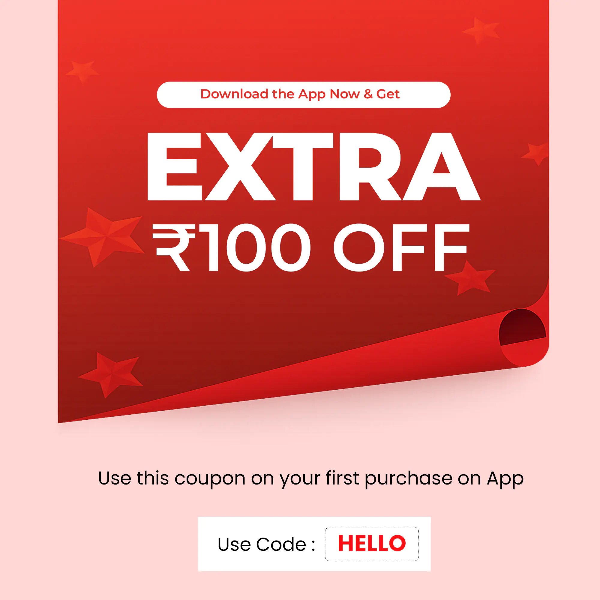 App Download Discount Banner
