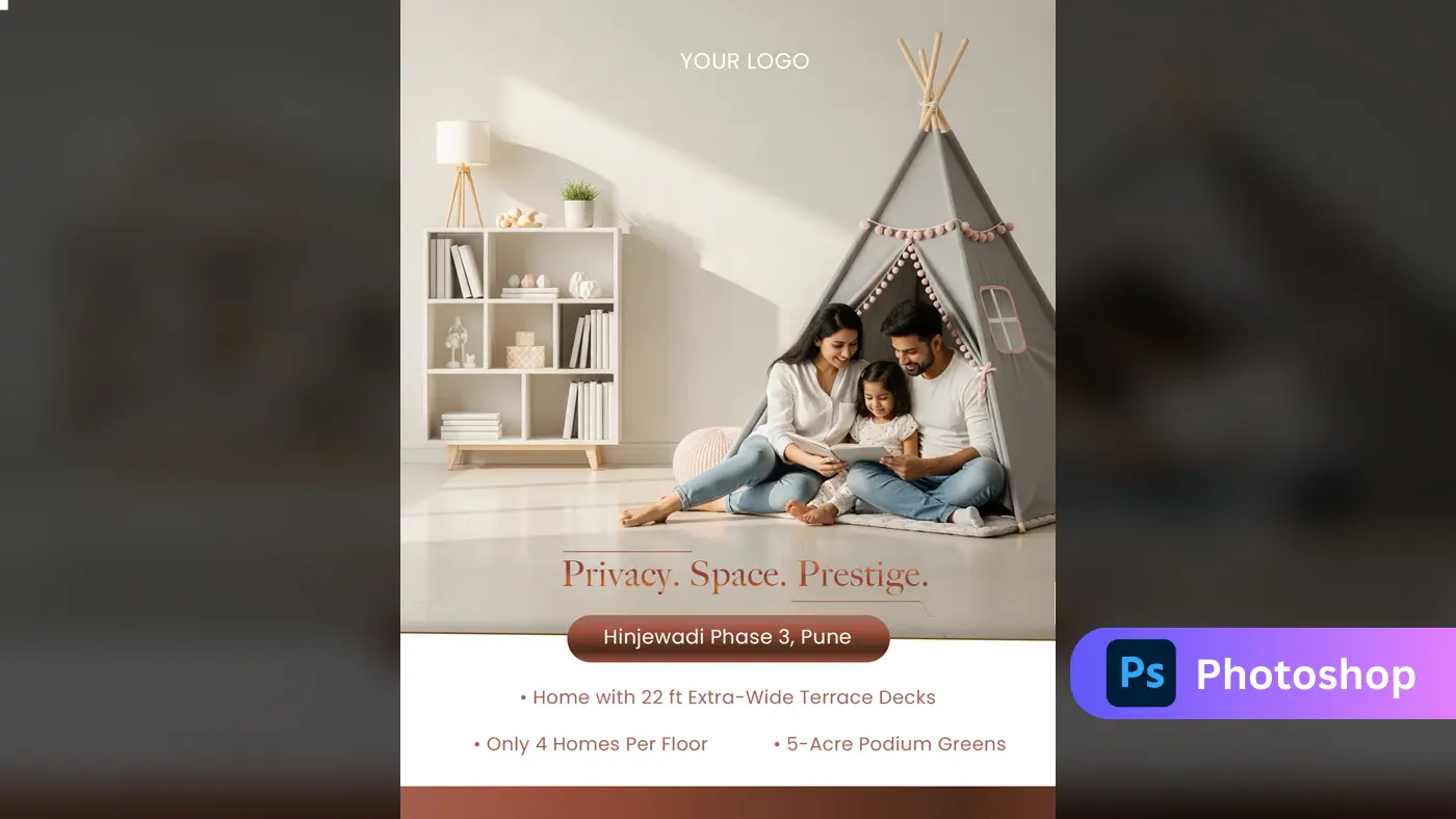 Elegant Home Advertisement PSD Template
