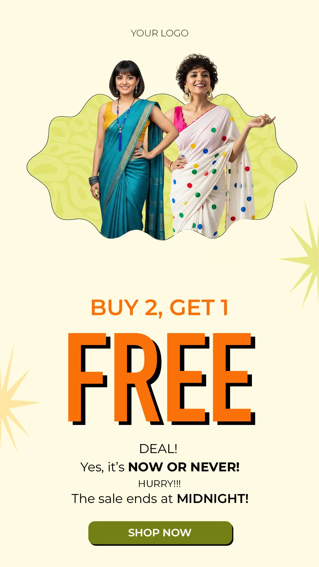 Vibrant Saree Sale Story Template