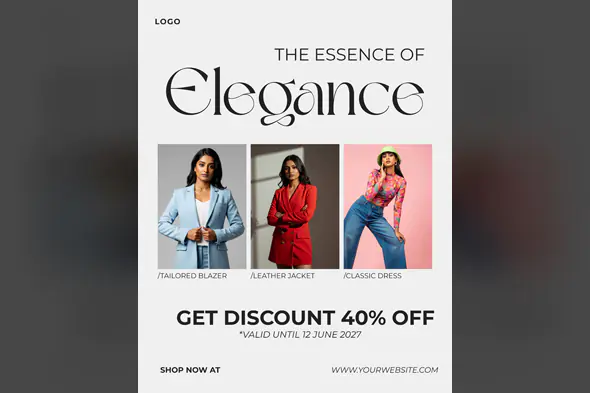 Elegant Fashion Sale Promotional Template