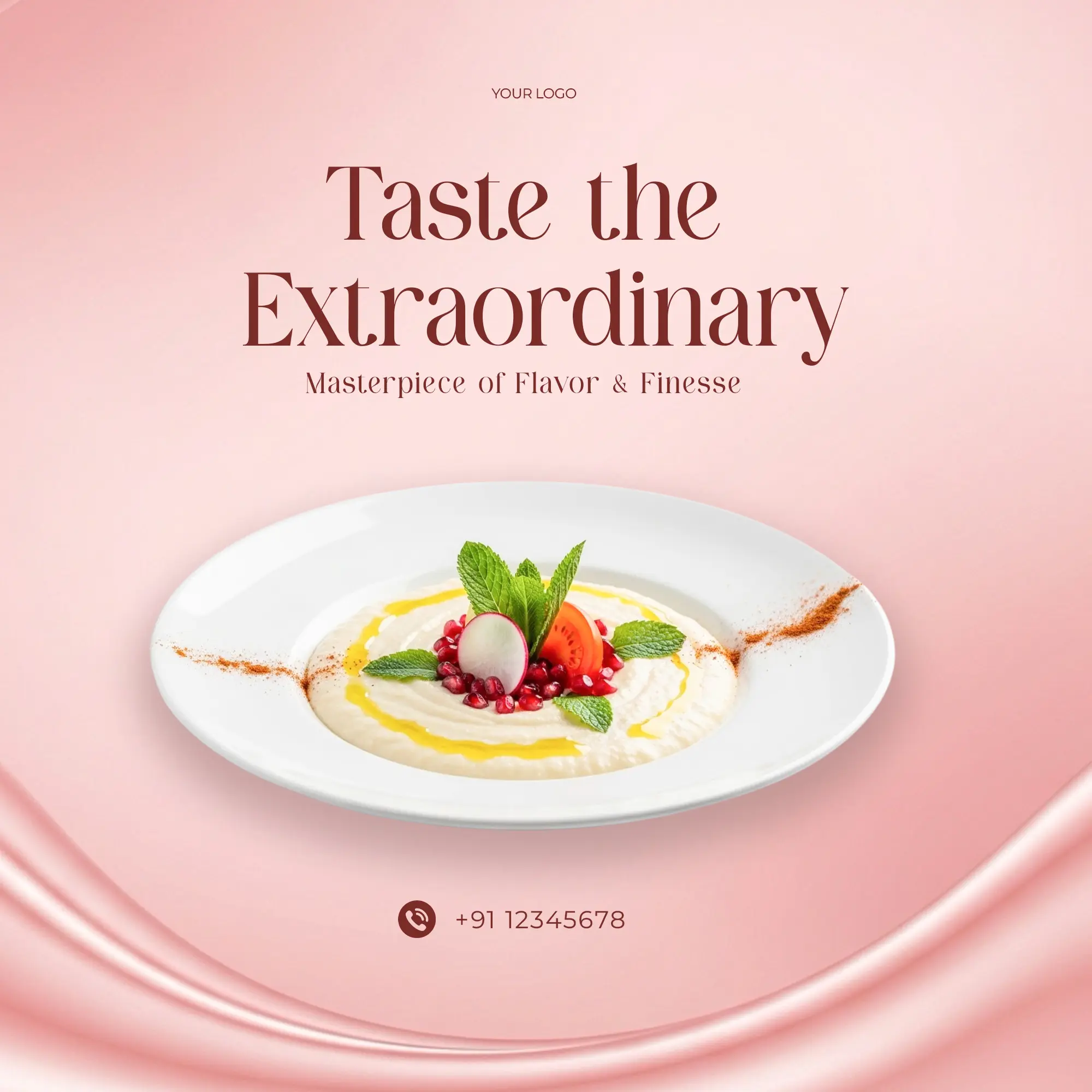 Gourmet Food Social Media Post Template