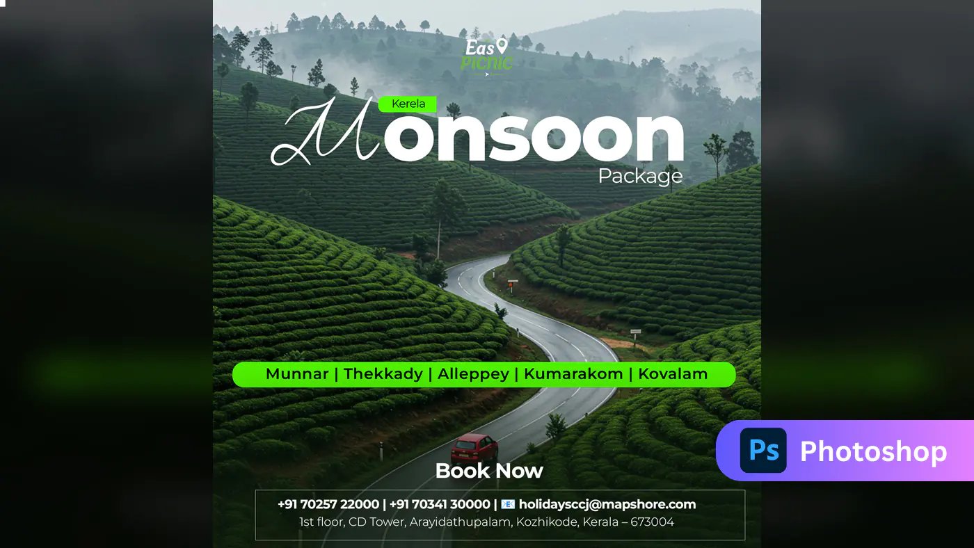 Kerala Monsoon Travel Package Template
