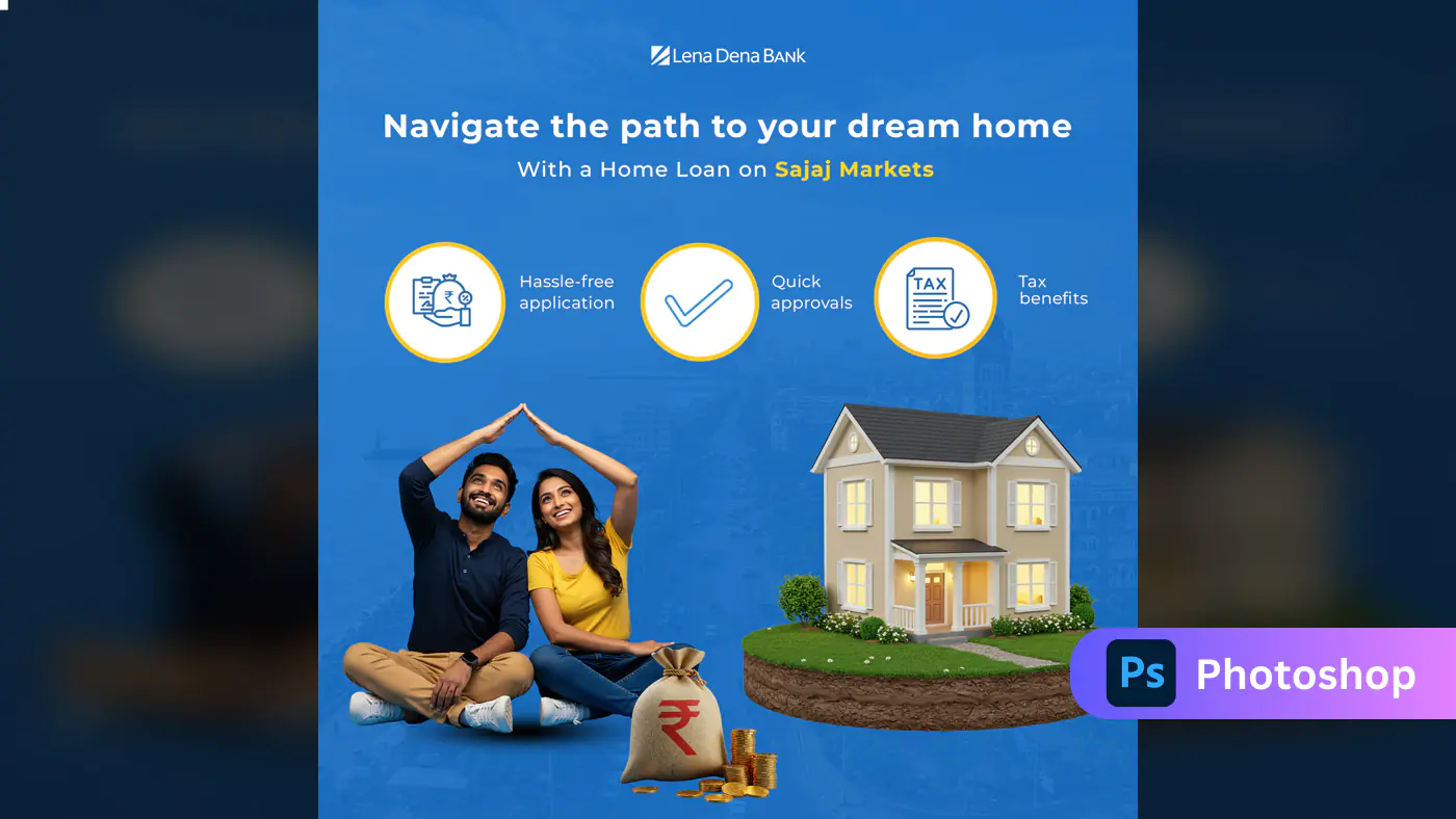 Home Loan Promotion Template for Lena Dena Bank