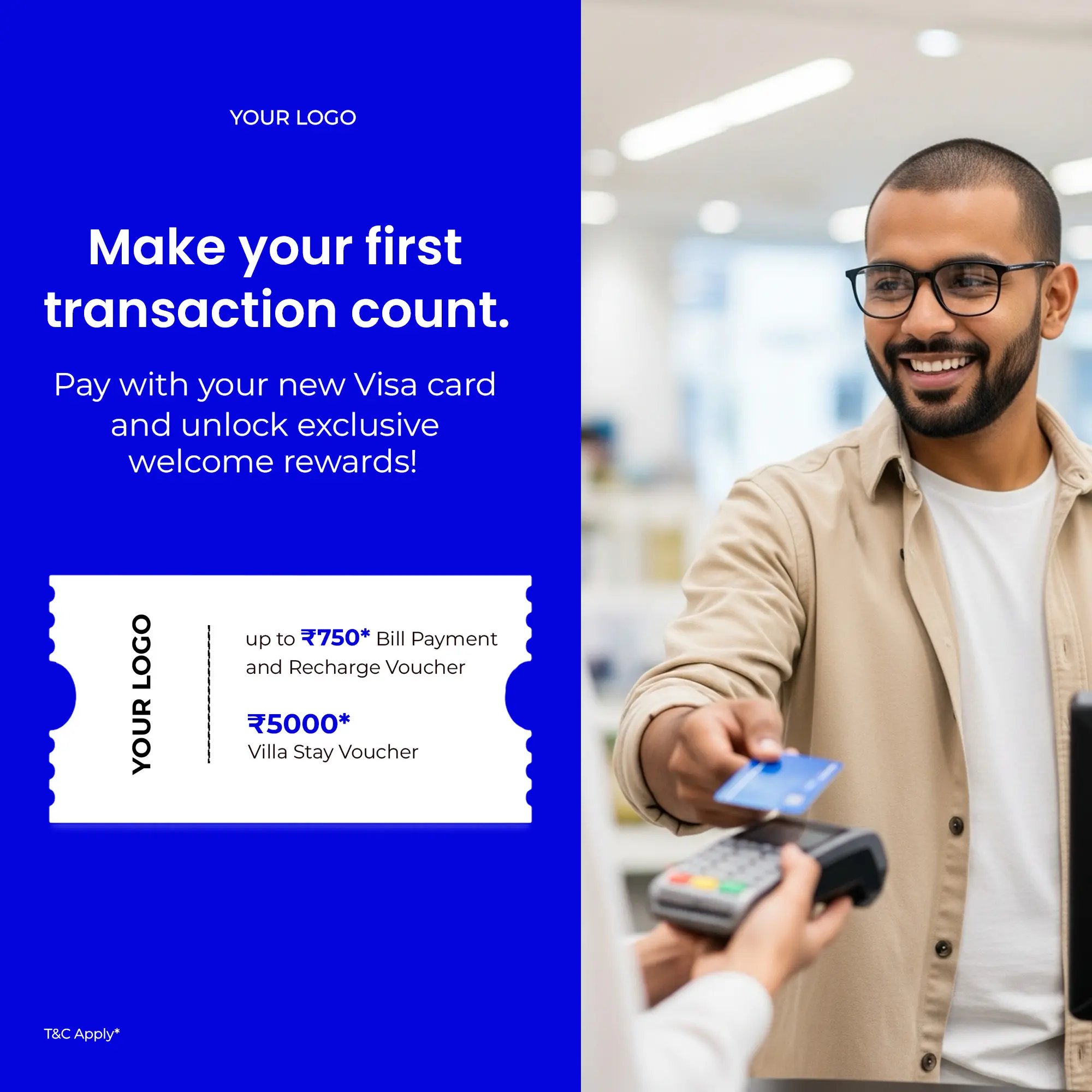 New Cardholder Promotional Ad Template