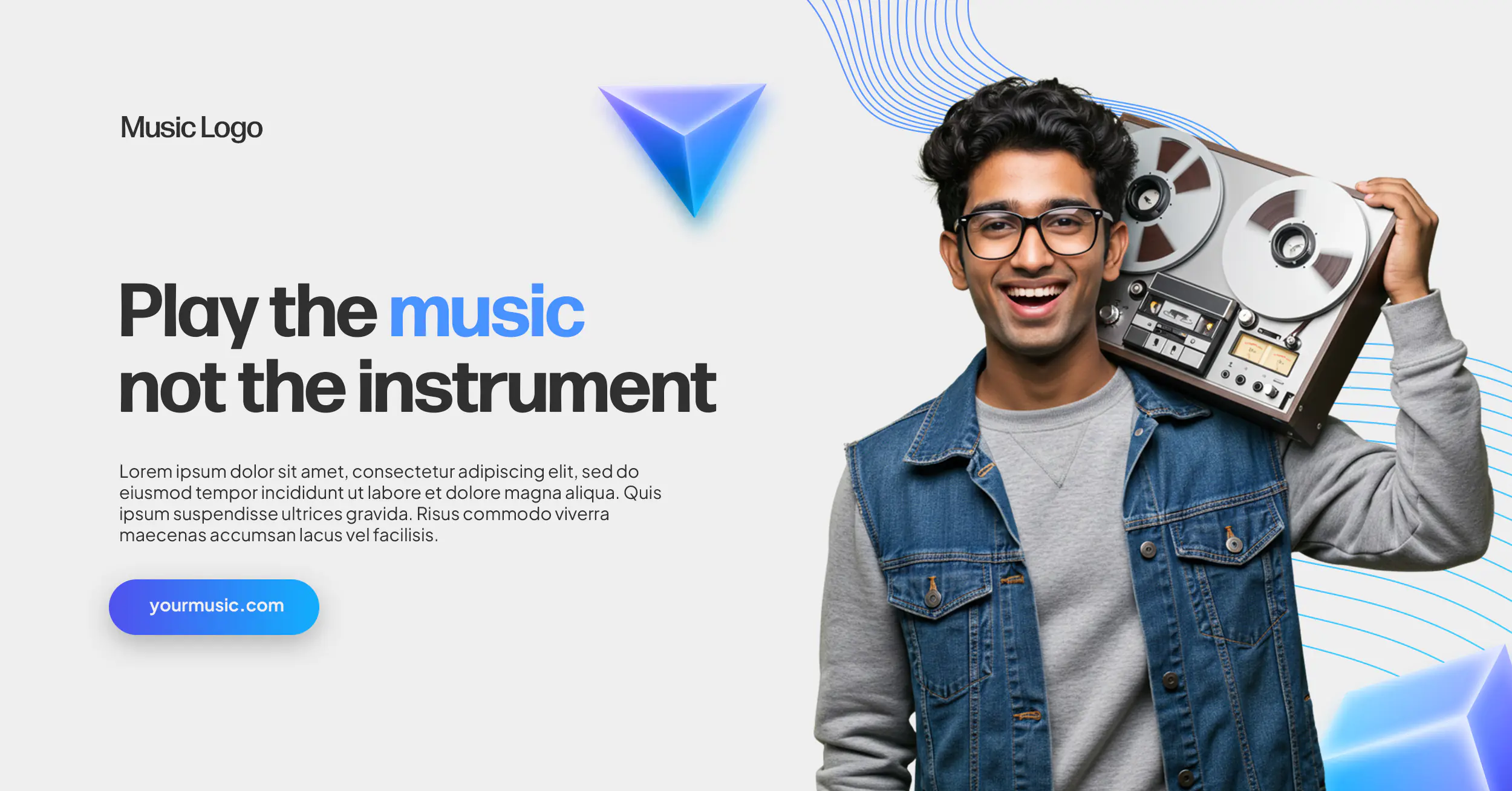 Retro Music Streaming Promo Template