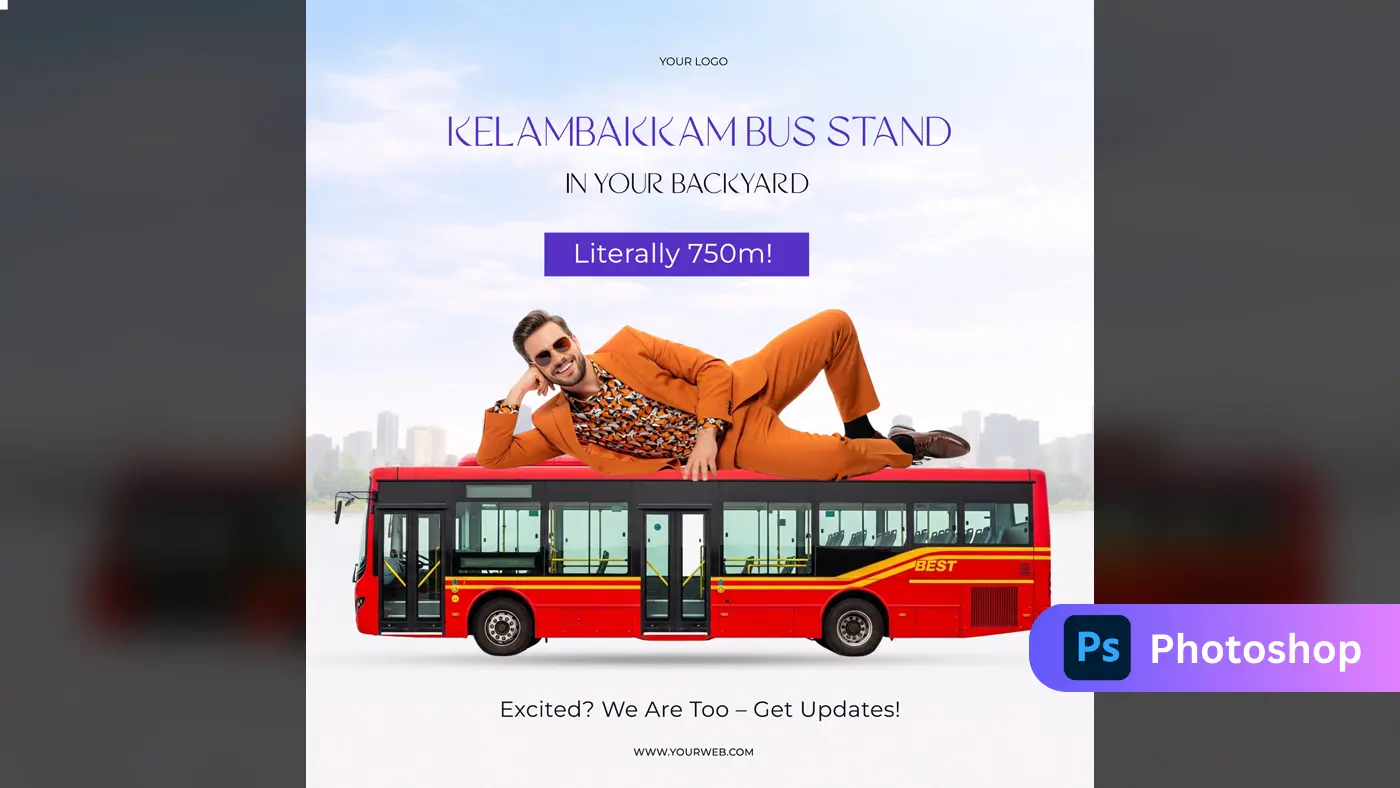 Real Estate Transit-Oriented Ad Template